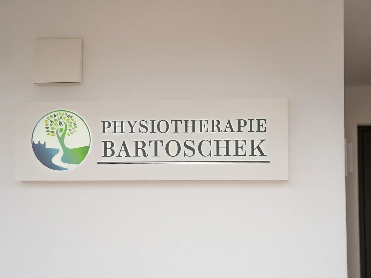 Physiotherapie Bartoschek Praxis Süd Eingangsschild